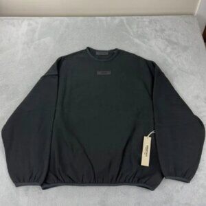 Essentials Fear of God Black Oversized Crewneck Men's Medium NWT